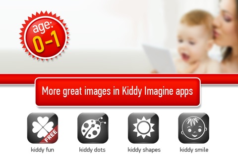 Kiddy Imagine: Fun for free. High-contrast black & white images and patterns encouraging visual development; infant stimulation flashcards help in soothing and relaxing your baby screenshot 4