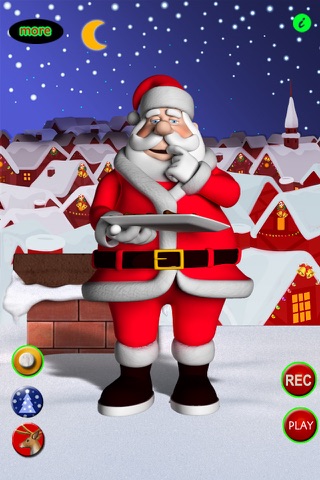 A Talking Santa 3D for iPhone - The Merry Christmas Game screenshot 2