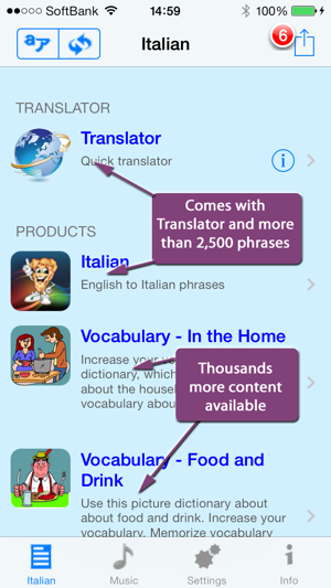 Italian - Talking English to Italian Translator and Phrasebo(圖1)-速報App