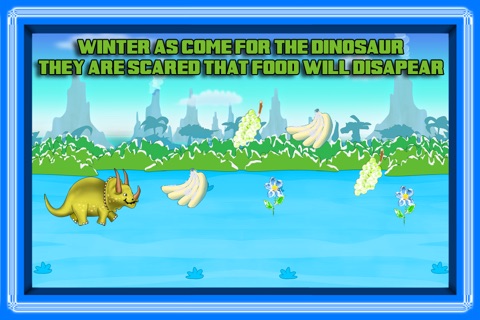 Dinosaur Island 2 : The Prehistoric Winter Ice Age Battle Food Adventure - Free Edition screenshot 2