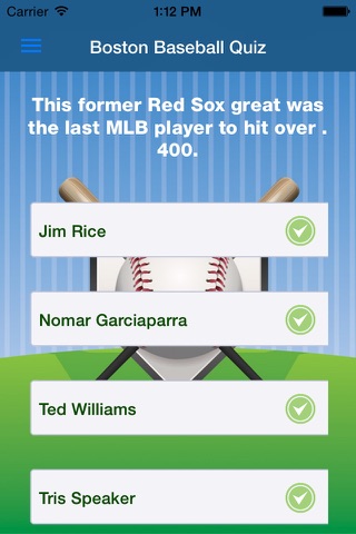 Boston Baseball Trivia screenshot 2