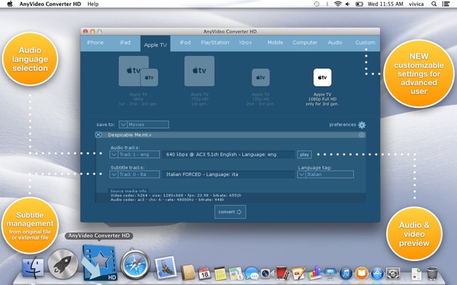 to mkv 5.1 audio how extract from Converter Mac on Store HD App the â€ŽAnyVideo