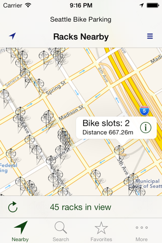 Seattle Bike Parking screenshot 2