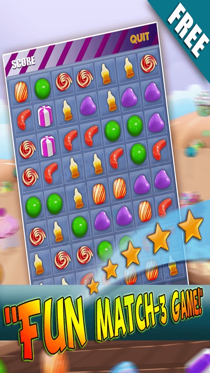 Addictive Candy Games Blitz - The Match-3 Fruit Jelly Mania HD FREE