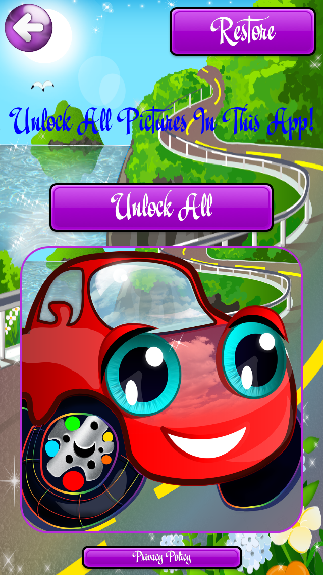 How to cancel & delete Coloring Pages for Boys with Cars 2 - Games & Pictures for Kids & Grown Ups from iphone & ipad 4