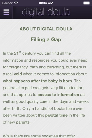 Digital Doula® 2.0 screenshot 4