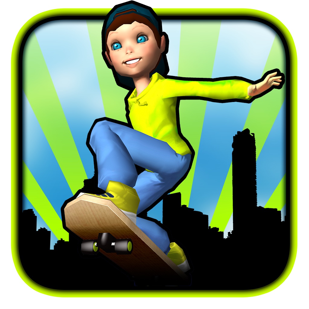 Angry Street Skater: FREE - A City Kid Makes A Final Run On A Skate Board in this Fast Paced Skateboarding Game. iOS App