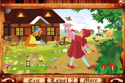 Red Riding Hood Coloring Game screenshot 2