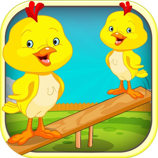 An Easter Chicken Seesaw for Kids - Awesome Marshmallow Peep Catch
