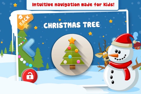 Christmas Time for Preschool Kids - 5in1 Educational Game by ABC BABY - Learn Xmas Words with Spelling, Train Memory and Sing Merry Song screenshot 3