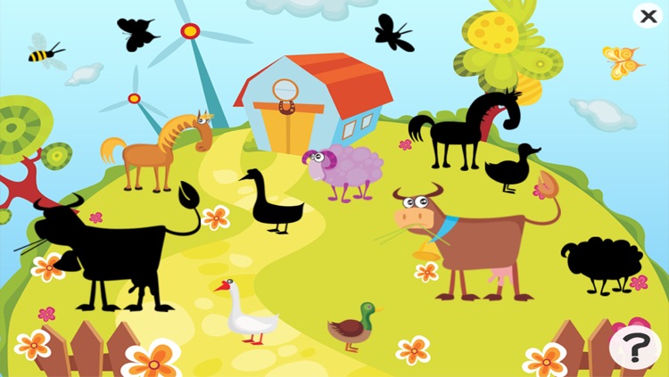 Animal game for children age 2-5: Get to know the animals of the farm