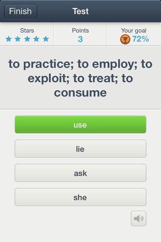Vocabla: GRE Exam. Play & learn 1000 English words and improve vocabulary in easy tests. screenshot 2