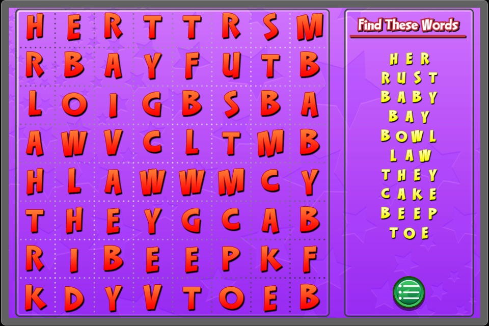 Word Search For Kids 2 - Perfect for Kinder, First and Second Grade screenshot 3