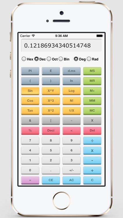 Color Scientific Calculator Pro Free - 3D One Screen Scientific Calculator