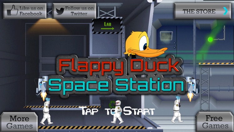 Flappy Duck Space Station
