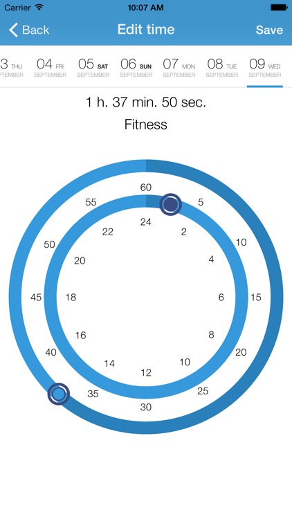 TimeTracker. Time study. Time control. Time management.