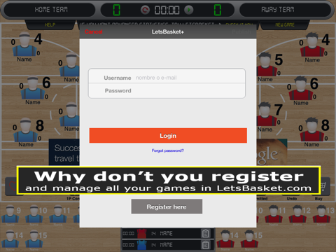 LetsBasket HD [Free! Your Hoop Stats and Score Book, Scoreboard, Timer and Scouting for coach & parents] screenshot 3