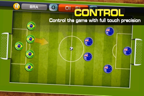 Finger Soccer 2016 - Slide soccer simulation game for real challengers and soccer stars screenshot 3