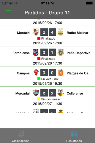 Siguela : Resultados Tercera Division Directo screenshot 3