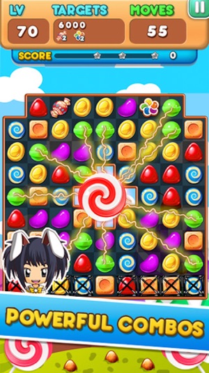 Candy Smash - 3 match puzzle yummy mania game(圖3)-速報App