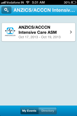 ANZICS/ACCCN Intensive Care ASM 2013 screenshot 2