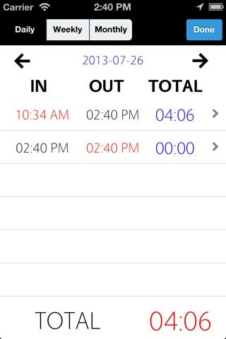 InOut: Time Tracker screenshot 4