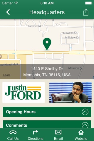 Justin Ford for City Court Clerk screenshot 2