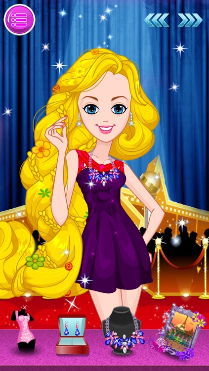 Movie Star Hair Salon & Spa Center free makeover games screenshot-4