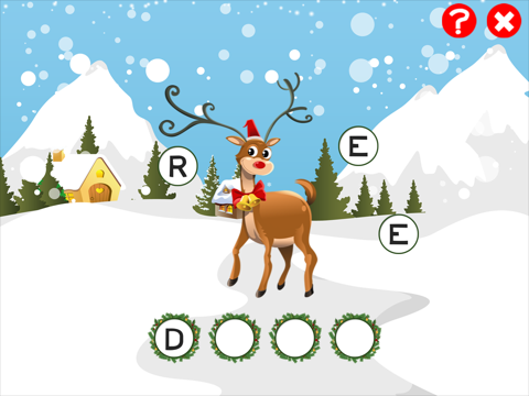 ABCのクリスマス！子供のためのゲーム： 学ぶ 言葉やサンタクロース、ルドルフトナカイ、雪だるま、エルフや複数とアルファベットを書くこと。無償、新しい、学習、メリークリスマス！のおすすめ画像5