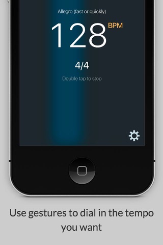Taptronome - modern gesture based metronome screenshot 2