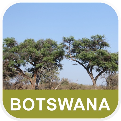 Botswana Offline Map - PLACE STARS