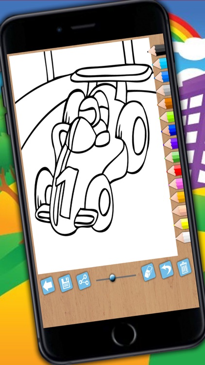 Magic Cars Coloring Book Game