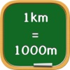 1km = 1000m