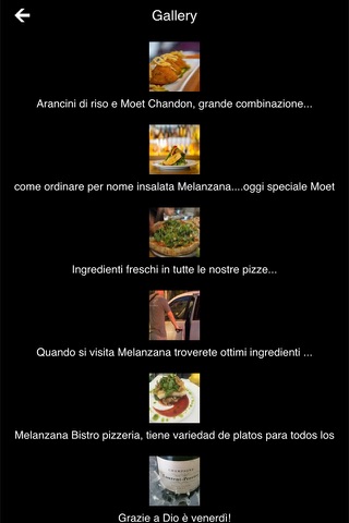 Melanzana Bistro screenshot 3