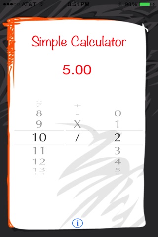 Simple Calculator - A different way to play with numbers, great for kids learning number tables, addition, subtraction, multiplication and division screenshot 2
