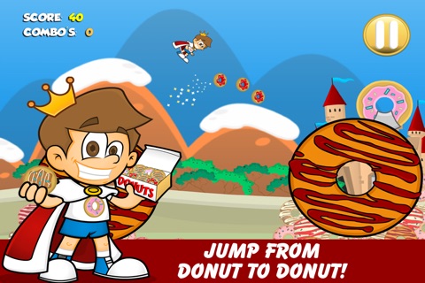 Donut King FREE - Candy Sugar Jump Adventure screenshot 2