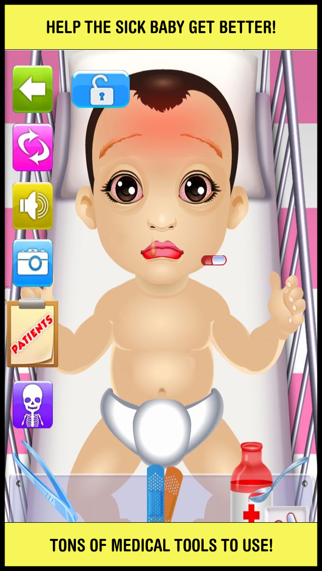 How to cancel & delete Baby Little Throat & Ear Doctor - play babies skin doctor's office games for kids from iphone & ipad 1