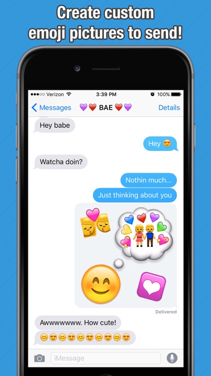 Super Sized Emoji - Big Emoticon Stickers for Messaging and Texting