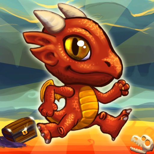 A Dragon Running - The adventure is inside Volcano icon