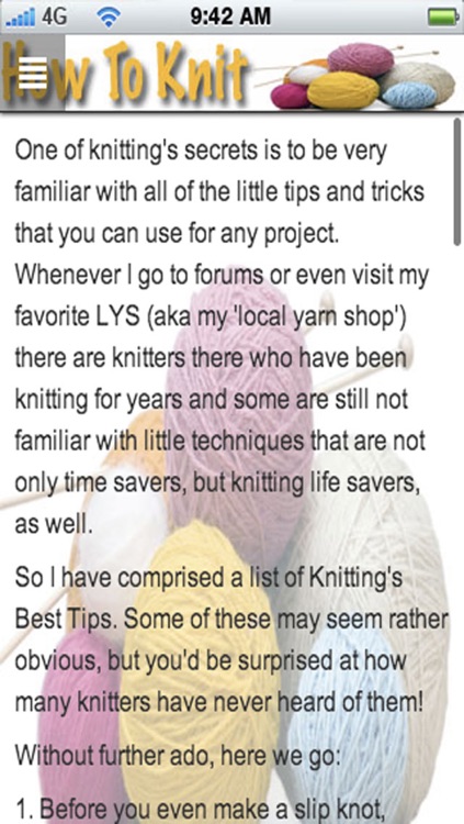How To Knit: Learn How To Knit and Discover New Knitting Patterns! screenshot-4