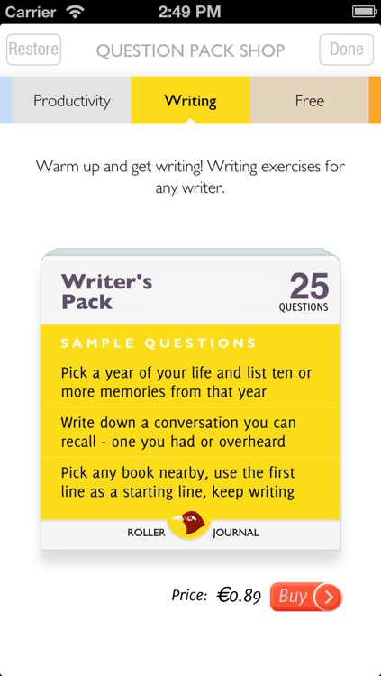 Q&A Diary - Roller Journal screenshot-4