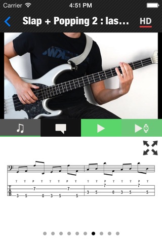 Slap Bass Method HD screenshot 3