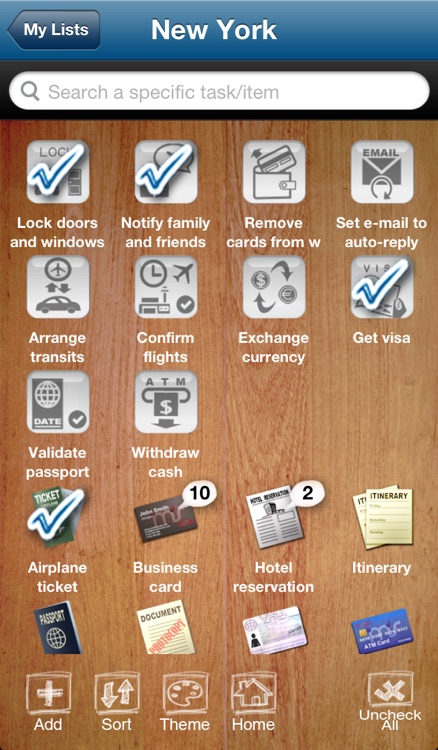 Visual Travel Checklist Lite