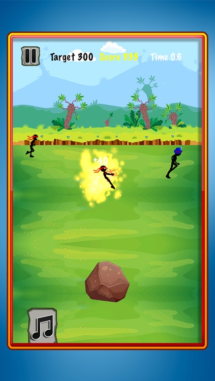 A Stick-man Under Firing Attack: Throw-ing Rocks and Launch-ing Missiles Adventure FREE Game for Kid-s, Teen-s and Adult-s