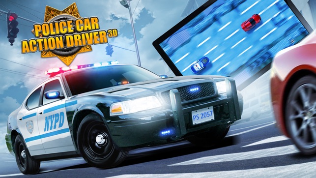 Police Car Action Driver 3D - Asphalt Bu