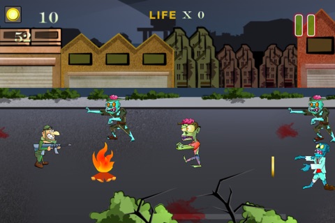 Action War Runner -  Furious Zombie Clash screenshot 2