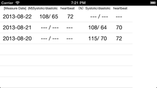 血圧の健康記録 screenshot1