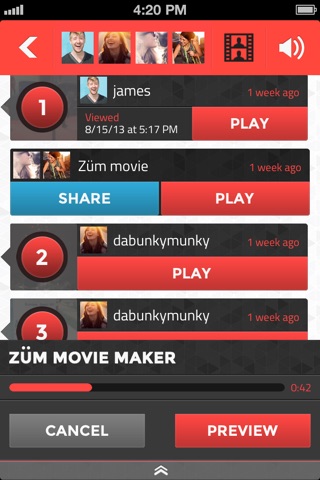 Züm (Zum) - Video Messaging screenshot 4