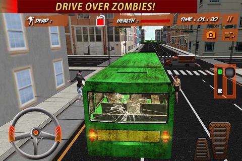 Crazy City Bus Catcher smash Zombie 3D Car Gameのおすすめ画像1