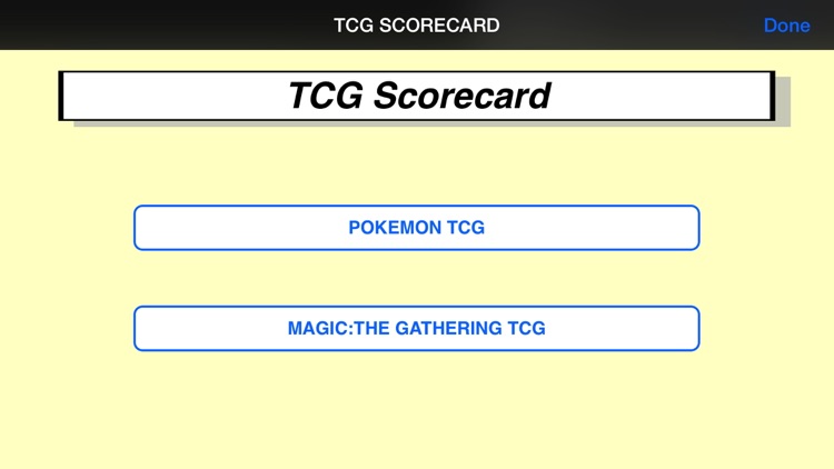 TCG Scorecard